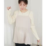 【natural couture】細プリーツキャミブラウス | NICE CLAUP / OLIVE des OLIVE　OUTLET | 詳細画像1 