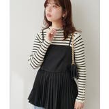 ブラック | 【natural couture】細プリーツキャミブラウス | NICE CLAUP / OLIVE des OLIVE　OUTLET