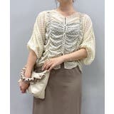 【natural couture】ドビードットシャーリングトップス | NICE CLAUP / OLIVE des OLIVE　OUTLET | 詳細画像33 