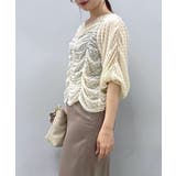 【natural couture】ドビードットシャーリングトップス | NICE CLAUP / OLIVE des OLIVE　OUTLET | 詳細画像36 