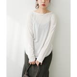 【natural couture】ざらざらシアー天竺ゆるトップス | NICE CLAUP / OLIVE des OLIVE　OUTLET | 詳細画像2 
