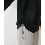 【natural couture】ざらざらシアー天竺ゆるトップス | NICE CLAUP / OLIVE des OLIVE　OUTLET | 詳細画像21 