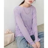 【natural couture】ざらざらシアー天竺ゆるトップス | NICE CLAUP / OLIVE des OLIVE　OUTLET | 詳細画像1 