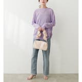 【natural couture】ざらざらシアー天竺ゆるトップス | NICE CLAUP / OLIVE des OLIVE　OUTLET | 詳細画像8 