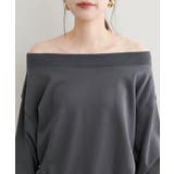 【natural couture】オフショルにもなる2way裏毛プルオーバー | NICE CLAUP / OLIVE des OLIVE OUTLET | 詳細画像13
