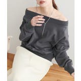 スミクロ | 【natural couture】オフショルにもなる2way裏毛プルオーバー | NICE CLAUP / OLIVE des OLIVE OUTLET