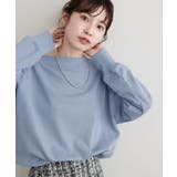 サックス | 【natural couture】オフショルにもなる2way裏毛プルオーバー | NICE CLAUP / OLIVE des OLIVE OUTLET