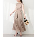 【natural couture】べっ甲Dかん太ベルト涼しげワンピース | NICE CLAUP / OLIVE des OLIVE　OUTLET | 詳細画像2 