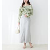osono×ako Wジップカットポンチナロースカート | NICE CLAUP / OLIVE des OLIVE OUTLET | 詳細画像21