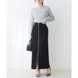 osono×ako Wジップカットポンチナロースカート | NICE CLAUP / OLIVE des OLIVE OUTLET | 詳細画像29