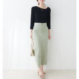 osono×ako Wジップカットポンチナロースカート | NICE CLAUP / OLIVE des OLIVE OUTLET | 詳細画像14