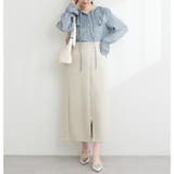 osono×ako Wジップカットポンチナロースカート | NICE CLAUP / OLIVE des OLIVE OUTLET | 詳細画像2