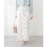 花柄カットジャガードマーメイドスカート | NICE CLAUP / OLIVE des OLIVE OUTLET | 詳細画像3