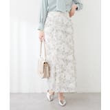 花柄カットジャガードマーメイドスカート | NICE CLAUP / OLIVE des OLIVE OUTLET | 詳細画像4