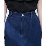 【natural couture】裾フリンジスカラップデニムスカート | NICE CLAUP / OLIVE des OLIVE　OUTLET | 詳細画像16 