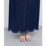 【natural couture】裾フリンジスカラップデニムスカート | NICE CLAUP / OLIVE des OLIVE　OUTLET | 詳細画像19 