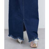 【natural couture】裾フリンジスカラップデニムスカート | NICE CLAUP / OLIVE des OLIVE　OUTLET | 詳細画像20 