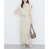 【natural couture】セットアップ対応べっこうベルト付きニット | NICE CLAUP / OLIVE des OLIVE　OUTLET | 詳細画像4 