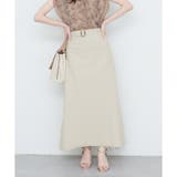 Lベージュ | 【natural couture】セットアップ対応べっこうベルト付きニット | NICE CLAUP / OLIVE des OLIVE　OUTLET