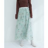 【natural couture】オーソドックスフラワープリーツスカート | NICE CLAUP / OLIVE des OLIVE　OUTLET | 詳細画像2 