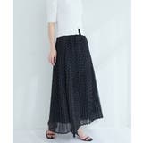 【natural couture】オーソドックスフラワープリーツスカート | NICE CLAUP / OLIVE des OLIVE　OUTLET | 詳細画像17 