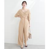 【natural couture】カットレースフロントクロスサロペ | NICE CLAUP / OLIVE des OLIVE　OUTLET | 詳細画像4 