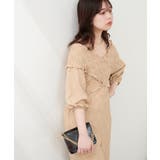 【natural couture】カットレースフロントクロスサロペ | NICE CLAUP / OLIVE des OLIVE　OUTLET | 詳細画像7 