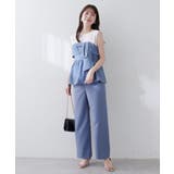 【natural couture】涼しげハイウエストストレートパンツ | NICE CLAUP / OLIVE des OLIVE　OUTLET | 詳細画像18 