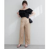 【natural couture】涼しげハイウエストストレートパンツ | NICE CLAUP / OLIVE des OLIVE　OUTLET | 詳細画像22 