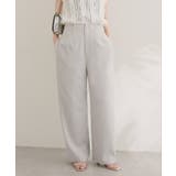 【natural couture】涼しげハイウエストストレートパンツ | NICE CLAUP / OLIVE des OLIVE　OUTLET | 詳細画像33 