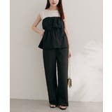 【natural couture】涼しげハイウエストストレートパンツ | NICE CLAUP / OLIVE des OLIVE　OUTLET | 詳細画像3 