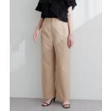 キャメル | 【natural couture】涼しげハイウエストストレートパンツ | NICE CLAUP / OLIVE des OLIVE　OUTLET