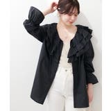 【natural couture】ラッフルレース衿チュニックブラウス | NICE CLAUP / OLIVE des OLIVE　OUTLET | 詳細画像2 