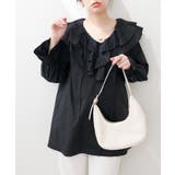 【natural couture】ラッフルレース衿チュニックブラウス | NICE CLAUP / OLIVE des OLIVE　OUTLET | 詳細画像3 