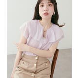 【natural couture】タックフリル衿スキッパーあきブラウス | NICE CLAUP / OLIVE des OLIVE　OUTLET | 詳細画像9 