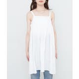 【natural couture】Wストラップキャミチュニック | NICE CLAUP / OLIVE des OLIVE　OUTLET | 詳細画像2 