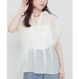 【natural couture】ワッシャーオーガンジースキッパーブラウ… | NICE CLAUP / OLIVE des OLIVE　OUTLET | 詳細画像2 