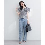 【natural couture】２WAYランダムフリルオフショルブラウス | NICE CLAUP / OLIVE des OLIVE　OUTLET | 詳細画像2 