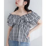 【natural couture】２WAYランダムフリルオフショルブラウス | NICE CLAUP / OLIVE des OLIVE　OUTLET | 詳細画像5 