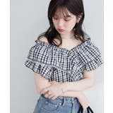 【natural couture】２WAYランダムフリルオフショルブラウス | NICE CLAUP / OLIVE des OLIVE　OUTLET | 詳細画像8 