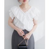 【natural couture】２WAYランダムフリルオフショルブラウス | NICE CLAUP / OLIVE des OLIVE　OUTLET | 詳細画像17 