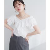 【natural couture】２WAYランダムフリルオフショルブラウス | NICE CLAUP / OLIVE des OLIVE　OUTLET | 詳細画像21 