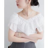 オフ | 【natural couture】２WAYランダムフリルオフショルブラウス | NICE CLAUP / OLIVE des OLIVE　OUTLET