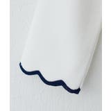 【natural couture】配色スカラップ強撚ニット（7二袖） | NICE CLAUP / OLIVE des OLIVE　OUTLET | 詳細画像12 