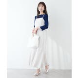 【natural couture】配色スカラップ強撚ニット（7二袖） | NICE CLAUP / OLIVE des OLIVE　OUTLET | 詳細画像22 