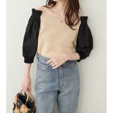 【natural couture】2WAY布帛ドッキングニットプルオーバー | NICE CLAUP / OLIVE des OLIVE OUTLET | 詳細画像8