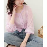 【natural couture】ドット釦シアーカーデ | NICE CLAUP / OLIVE des OLIVE　OUTLET | 詳細画像5 