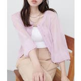 ラベンダー | 【natural couture】ドット釦シアーカーデ | NICE CLAUP / OLIVE des OLIVE　OUTLET