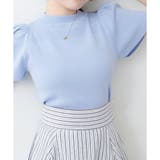 サックス | 【natural couture】フリル袖プチハイニットプルオーバー | NICE CLAUP / OLIVE des OLIVE OUTLET