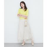 【natural couture】前あきカーデ風ニット | NICE CLAUP / OLIVE des OLIVE　OUTLET | 詳細画像2 